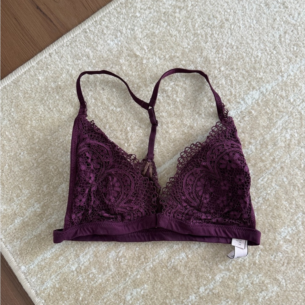 Victoria’s Secret Deep Purple Lace Bralette